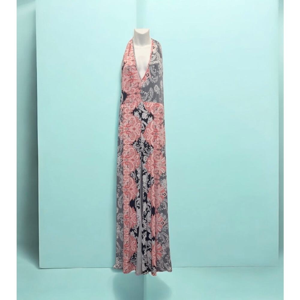 The Bloom Floral Sleeveless V-Neck Jumpsuit Multicolor Women's Size S